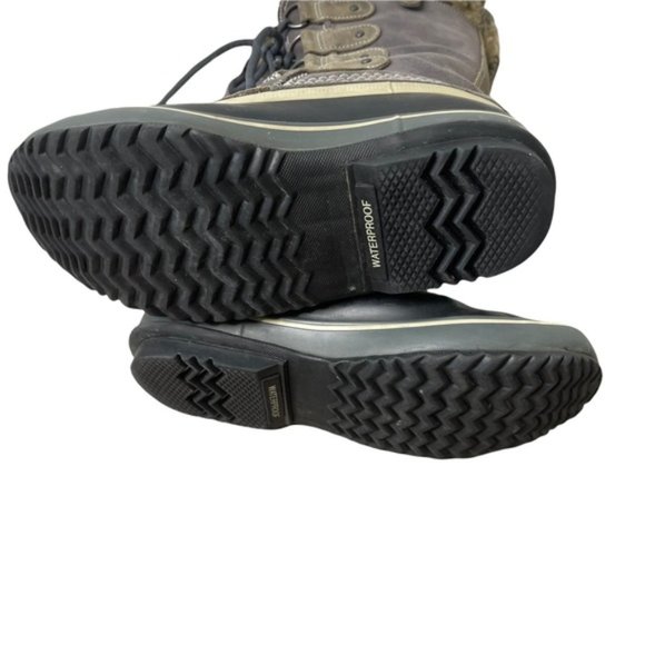 SOREL Women's Joan Of Arctic NL 1540-051 Gray/Tan Waterproof Snow Winter Boots 7 - Picture 11 of 12